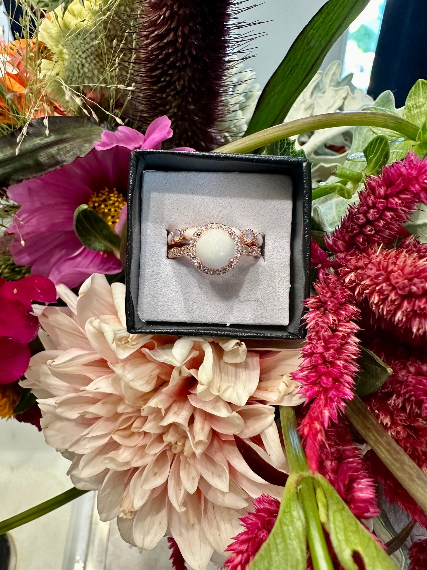 Circle Ring with Birthstone Band