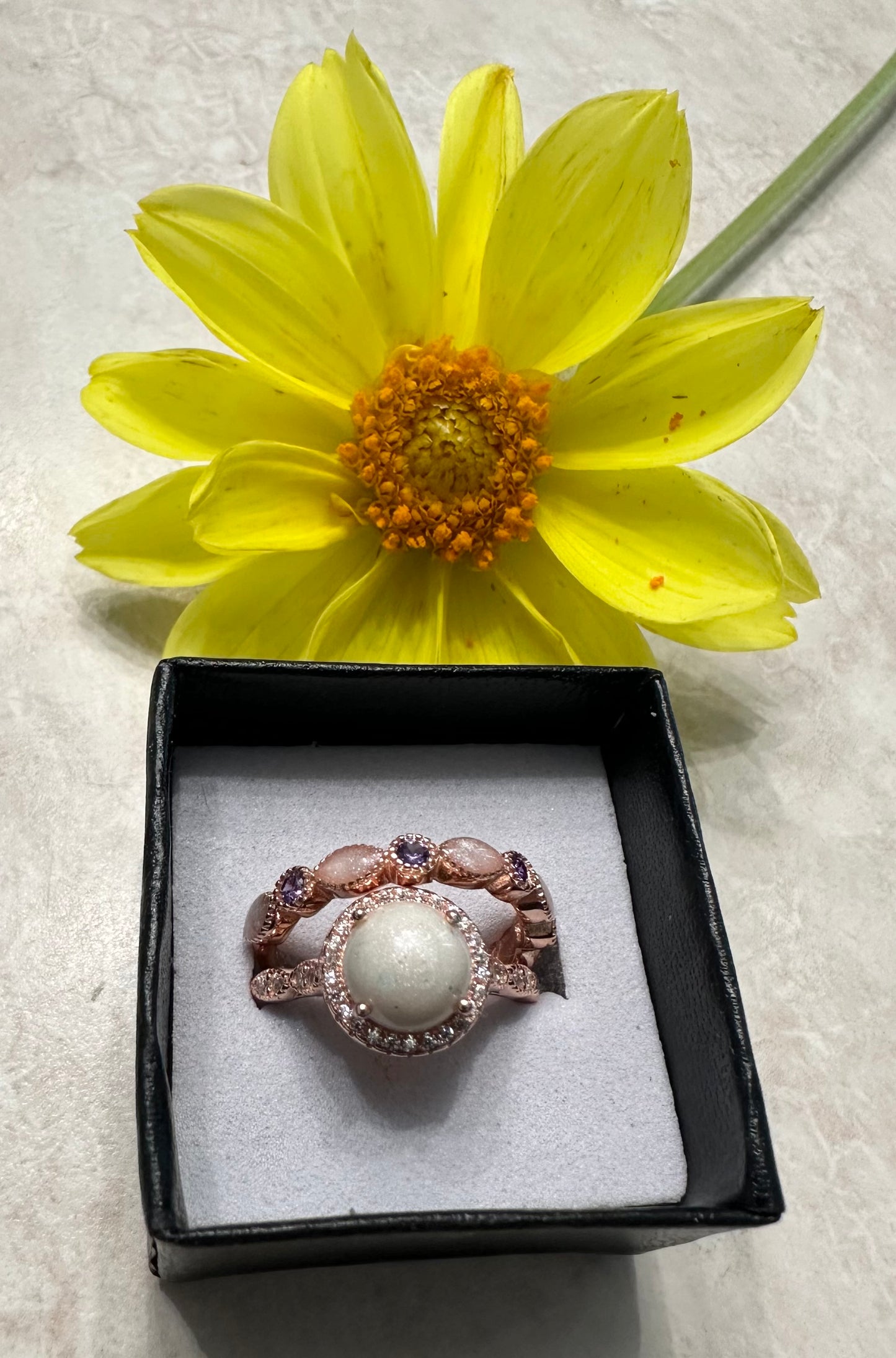 Circle Ring with Birthstone Band
