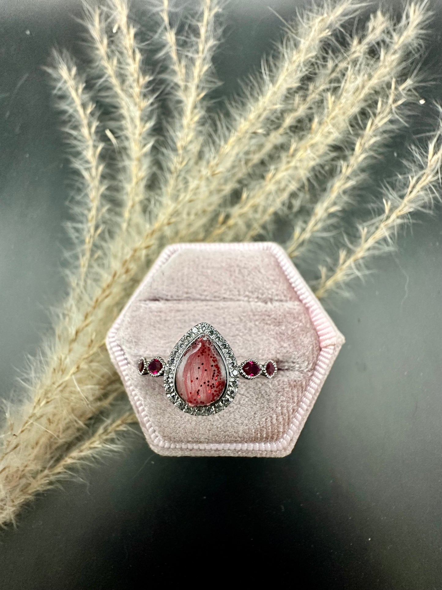 Pear Birthstone Ring