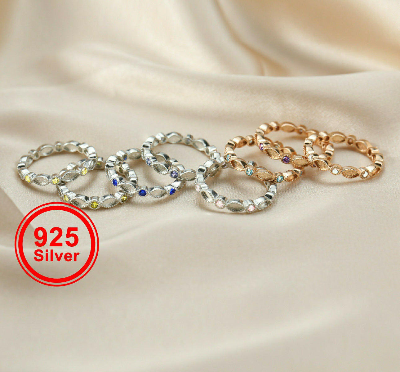 Full Birthstone Band Ring